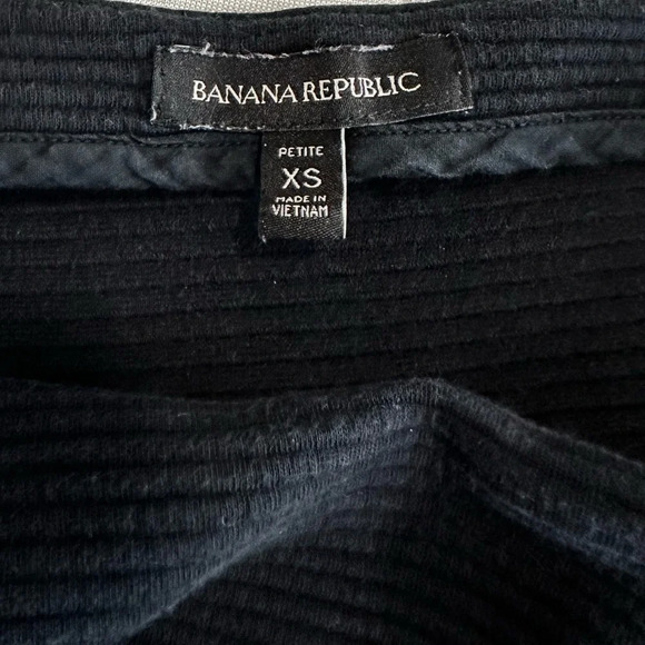 Banana Republic Black Ribbed Sweatshirt Size XS - Picture 5 of 5